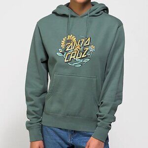 Santa Cruz Sunflower Dot Green Hoodie - Size L